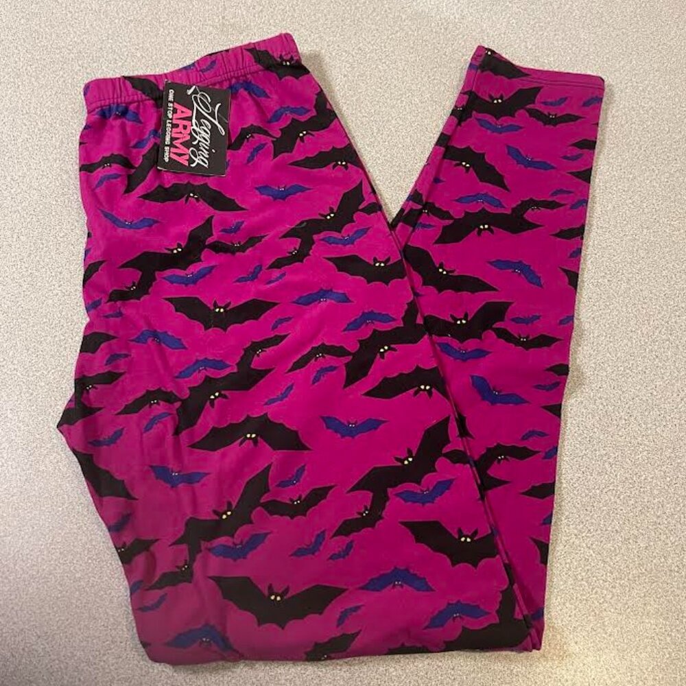 Plus Size Legging Army Leggings - Bats!
